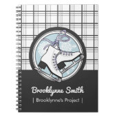 Persoonlijke benaming Moderne Tartan ijsvorming Notitieboek (Voorkant)