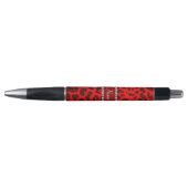 Persoonlijke benaming neon red leopard patroon pen (Voorkant)