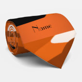 Persoonlijke benaming oranje camouflage stropdas (Opgerold)