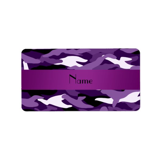 Persoonlijke benaming paarse camouflage etiket (Voorkant)