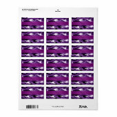 Persoonlijke benaming paarse camouflage etiket (Full Sheet)