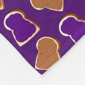 Persoonlijke benaming paarse pindakaas jelly fleece deken (Hoek)