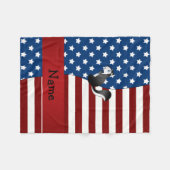 Persoonlijke benaming Patriotic skunk Fleece Deken (Voorkant (Horizontaal))