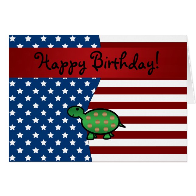 Persoonlijke benaming Patriottische schildpad (Voorkant Horizontaal)