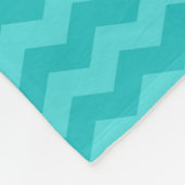 Persoonlijke benaming pegasus turquoise chevrons fleece deken (Hoek)