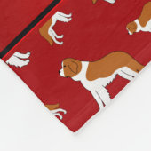 Persoonlijke benaming Red St Bernard dogs Fleece Deken (Hoek)