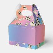 Persoonlijke benaming regenboogdominos bedankdoosjes (Achterkant)