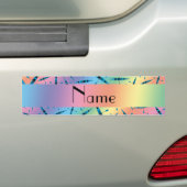Persoonlijke benaming regenboogkayaks bumpersticker (Op auto)