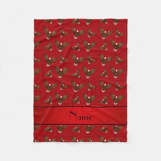 Persoonlijke benaming rode adelaars fleece deken (Voorkant)