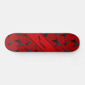 Persoonlijke benaming rode labrador Retriever hond Skateboard (Horizontaal)
