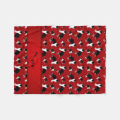 Persoonlijke benaming rode Shetland Sheepdogs Fleece Deken (Voorkant (Horizontaal))
