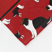 Persoonlijke benaming rode Shetland Sheepdogs Fleece Deken (Hoek)