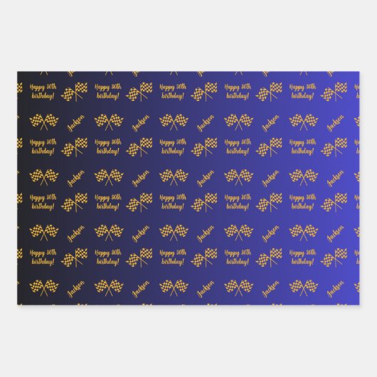 Persoonlijke benaming Sentiment Sport Thema Formul Inpakpapier Vel (Voorkant 2)