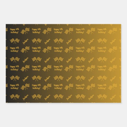 Persoonlijke benaming Sentiment Sport Thema Formul Inpakpapier Vel (Voorkant)