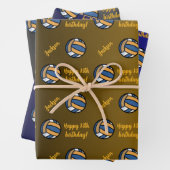 Persoonlijke benaming Sentiment Sport Theme Volley Inpakpapier Vel (In situ)