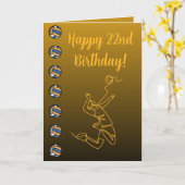 Persoonlijke benaming Sentiment Sport Theme Volley Kaart (Gele Bloem)