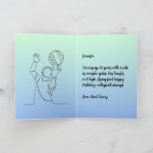 Persoonlijke benaming Sentiment Sport Theme Volley Kaart (Binnen)