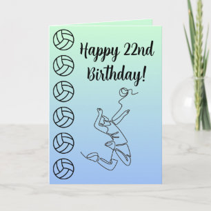 Persoonlijke benaming Sentiment Sport Theme Volley Kaart