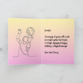 Persoonlijke benaming Sentiment Sport Theme Volley Kaart (Binnen)