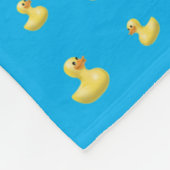 Persoonlijke benaming sky blue rubbereend patroon fleece deken (Hoek)