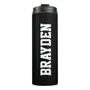 Persoonlijke benaming Thermal Tumbler Zwart Thermosbeker