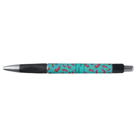 Persoonlijke benaming turquoise chili pepper pen (Voorkant)