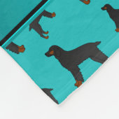 Persoonlijke benaming turquoise field spaniel dogs fleece deken (Hoek)