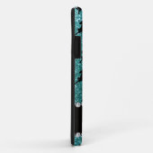 Persoonlijke benaming turquoise glitter paarden Case-Mate iPhone case (Achterkant/rechts)