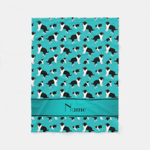 Persoonlijke benaming turquoise Shetland Sheepdogs Fleece Deken