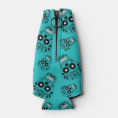 Persoonlijke benaming turquoise sugar skulls flesjeskoeler (Achterkant)