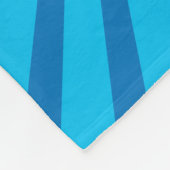 Persoonlijke benaming walrus blue sunburst fleece deken (Hoek)