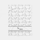 Persoonlijke benaming witte dalmatische honden fleece deken (Voorkant)