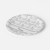 Persoonlijke benaming witte dalmatische honden papieren bordje (Gekanteld)