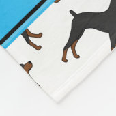 Persoonlijke benaming witte doberman pinschers fleece deken (Hoek)