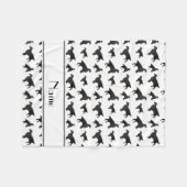 Persoonlijke benaming witte gordon setter honden fleece deken (Voorkant (Horizontaal))