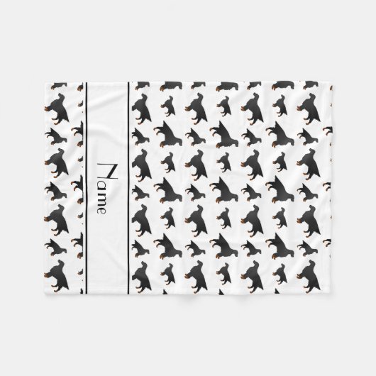 Persoonlijke benaming witte gordon setter honden fleece deken (Voorkant (Horizontaal))