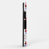 Persoonlijke benaming witte honkbal kerst Case-Mate iPhone case (Achterkant/rechts)