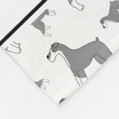 Persoonlijke benaming witte miniatuur Schnauzer ho Fleece Deken (Hoek)