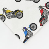 Persoonlijke benaming witte motorfietsen fleece deken (Hoek)