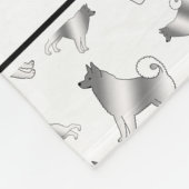 Persoonlijke benaming witte Noorse honden Fleece Deken (Hoek)