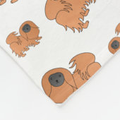 Persoonlijke benaming witte pekingese honden fleece deken (Hoek)