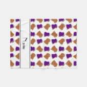 Persoonlijke benaming witte pindakaas gelei fleece deken (Voorkant (Horizontaal))