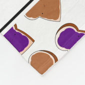 Persoonlijke benaming witte pindakaas gelei fleece deken (Hoek)