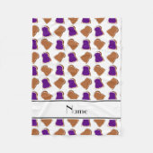 Persoonlijke benaming witte pindakaas gelei fleece deken (Voorkant)