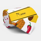 Persoonlijke benaming: witte tacos sombreros chili stropdas (Opgerold)