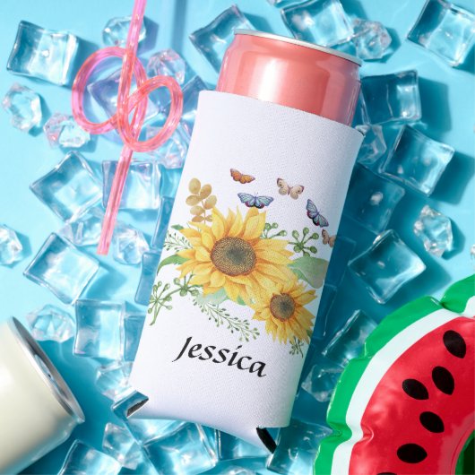 Persoonlijke benaming zonnebloempitten seltzer blikjeskoeler (Insitu Zomer)