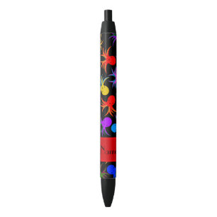 Persoonlijke benaming zwarte regenboogoctopus inkt pen