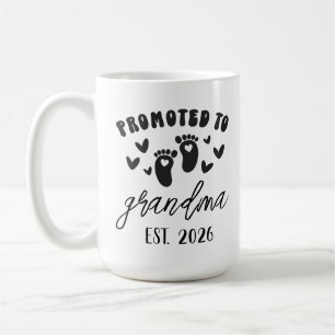 Persoonlijke 'Benoemd tot oma'-mok op maat ~ Est Koffiemok