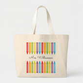 Persoonlijke beoordeling van de leraar regenboogku grote tote bag (Voorkant)