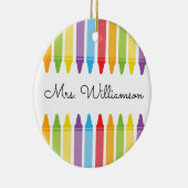 Persoonlijke beoordeling van de leraar regenboogku keramisch ornament (Rechts)